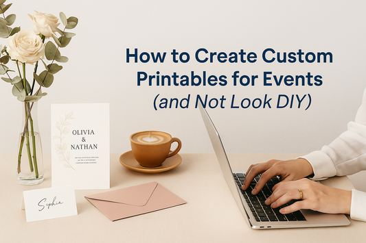 How to Create Custom Printables for Events (and Not Look DIY)