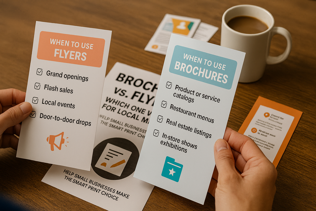 Brochures vs Flyers: Which One Works Best for Local Marketing?
