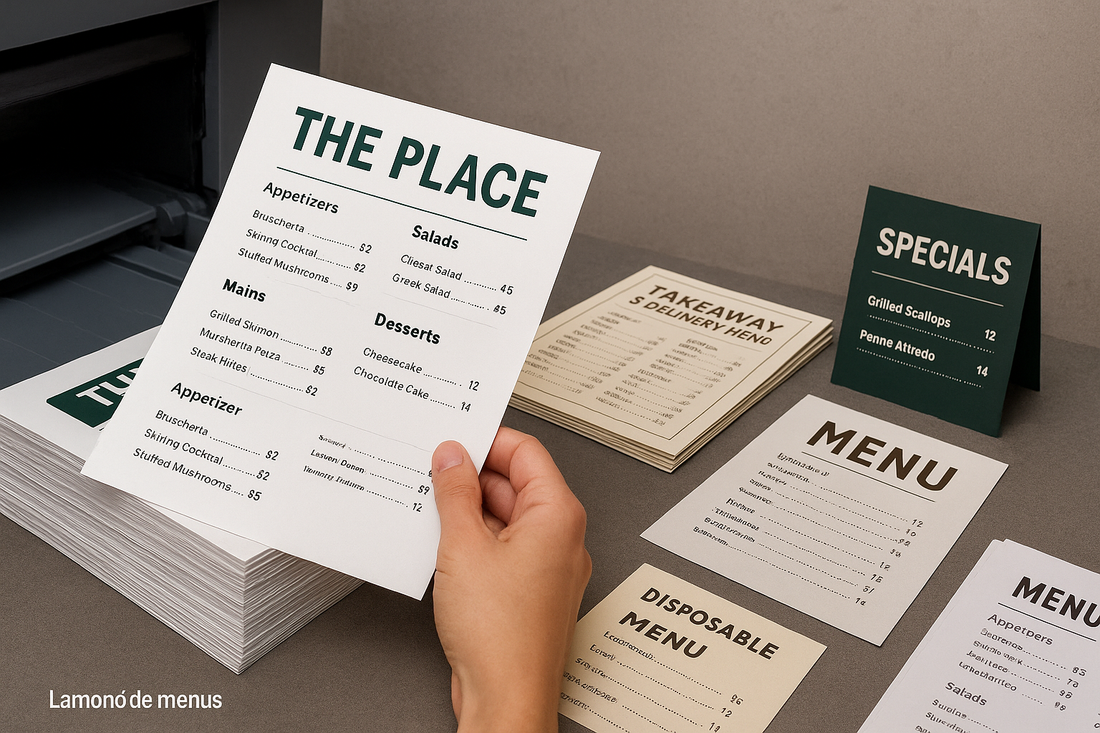 Restaurant Menu Printing on a Budget (Without the Grease Marks)